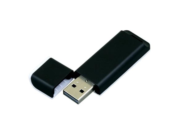 USB 2.0- флешка на 32 Гб с оригинальным двухцветным корпусом