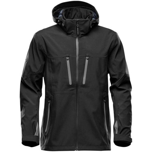 Куртка софтшелл мужская Patrol черная с серым, размер 3XL