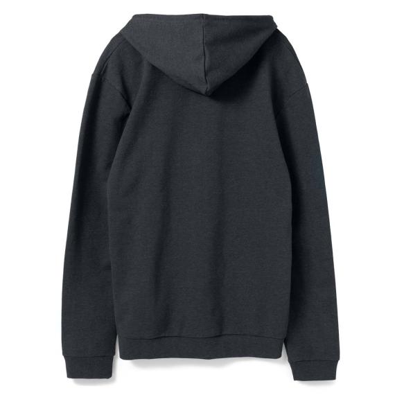 Толстовка с капюшоном унисекс Hoodie, темно-серая, размер L