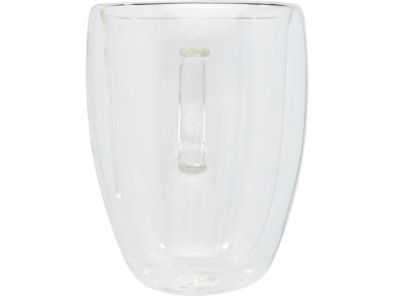 Стеклянный стакан «Manti» с двойными стенками и подставкой, 350 мл, 2 шт
