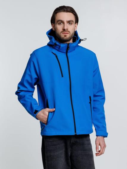 Куртка софтшелл мужская Zagreb, ярко-синяя, размер L
