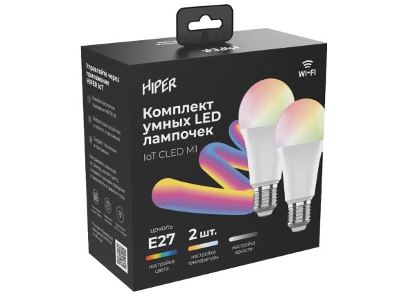 Набор из двух лампочек «IoT CLED M1 RGB», E27