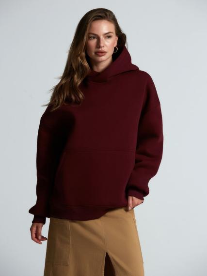 Худи Kulonga Oversize, бордовое, размер M/L