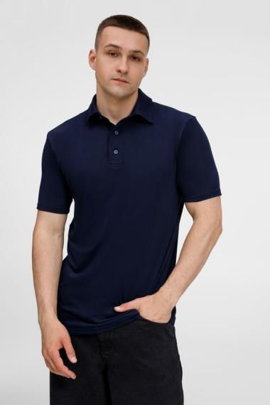 Рубашка поло унисекс Senti, темно-синяя, размер S
