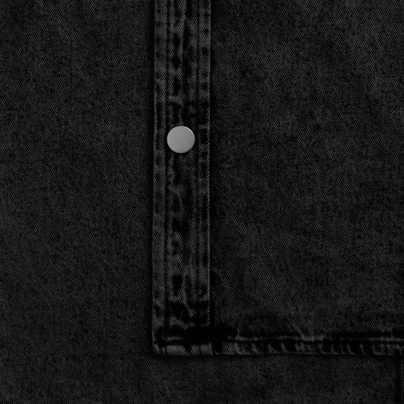 Куртка джинсовая O3, черная, размер 3XL/4XL