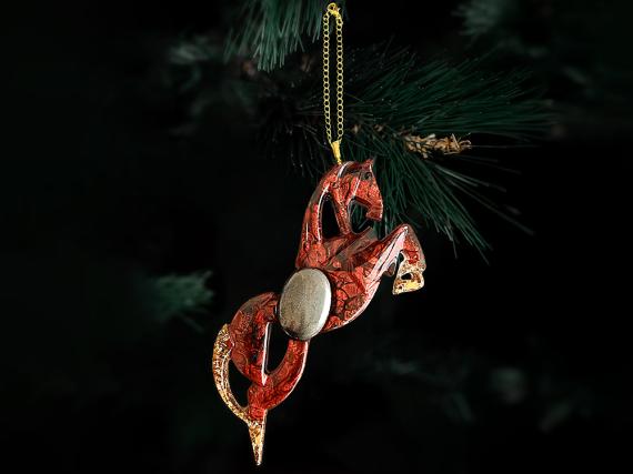 Елочная игрушка Лошадь