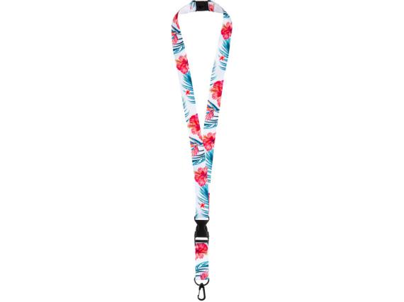 Ланъярд под сублимацию с карабином, межуровневым замком и замком обрыва, 2 см