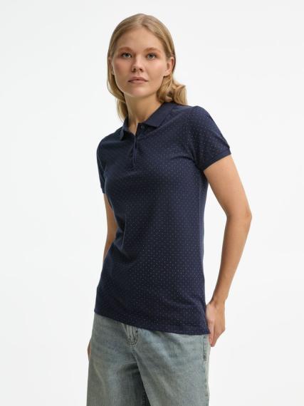 Рубашка поло женская Brandy Women темно-синий с белым, размер XS