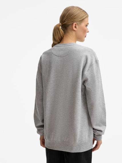 Свитшот унисекс Columbia, серый меланж, размер 5XL