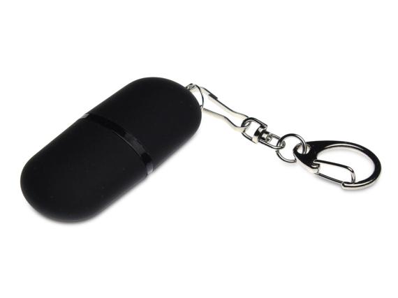 USB 2.0- флешка «Goutte Soft-touch» на 32 Гб каплевидной формы