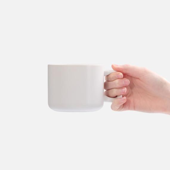 Чашка Jumbo в коробке матовая, белая