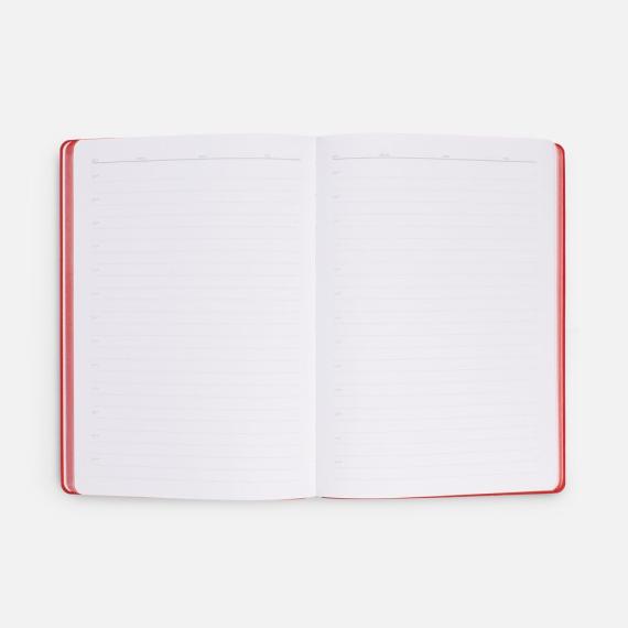 Ежедневник Flexpen Shall, недатированный, красный