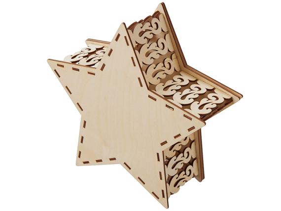 Шкатулка из фанеры в виде звезды «Asteris»