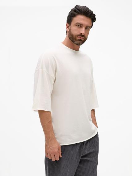 Футболка унисекс T1, молочно-белая, размер XS/S