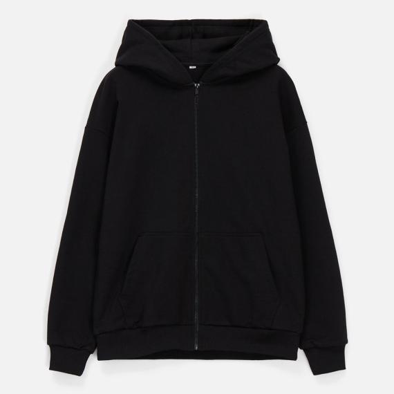 Толстовка унисекс оверсайз Sartoro, черная, размер XS/S