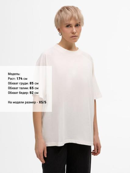 Футболка унисекс T2, молочно-белая, размер XS/S