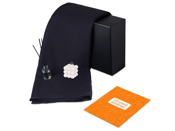 Подарочный набор «Re:y. Cocoon с пледом, свечой и диффузором