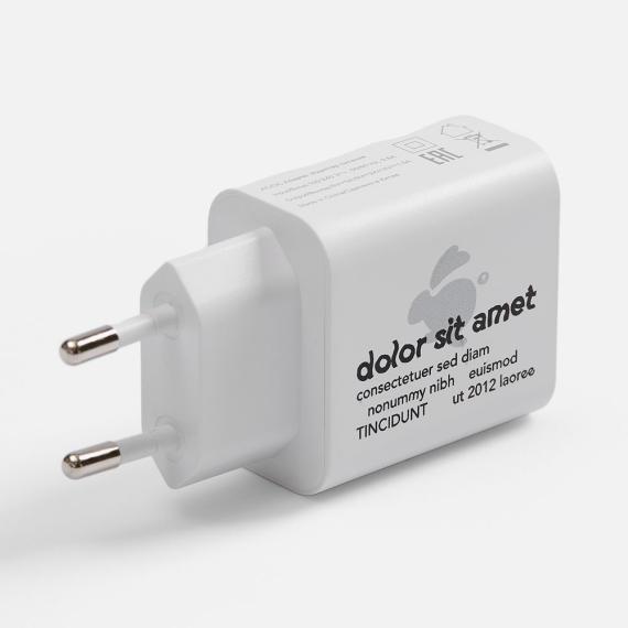 Станция беспроводной зарядки с часами и подсветкой GlobeBee, белая