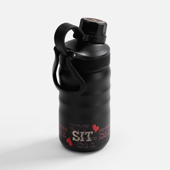 Термобутылка Fujisan 2.0 без логотипа, черная