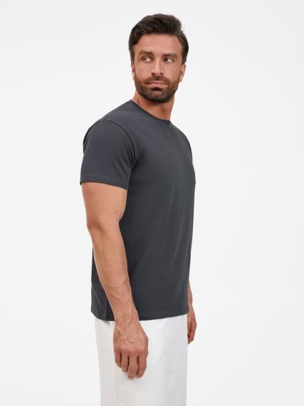 Футболка унисекс T-Bolka 200, темно-серая (графит), размер S