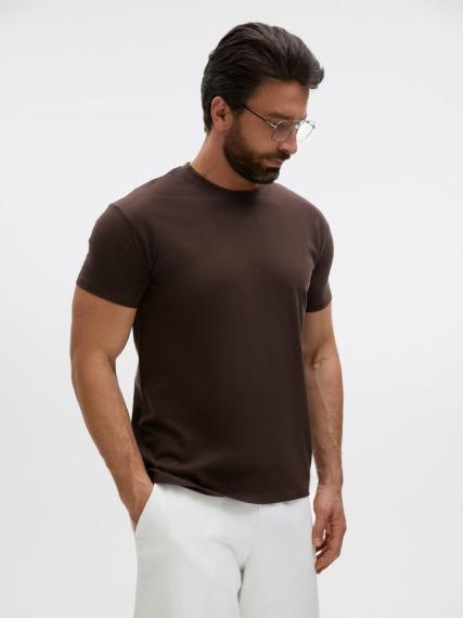 Футболка Regent 150 темно-коричневая (шоколад), размер XS