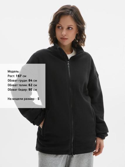 Куртка флисовая унисекс Nebo, черная, размер S