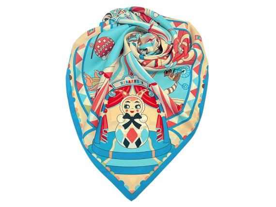 Платок «Русская неваляшка. Праздник»