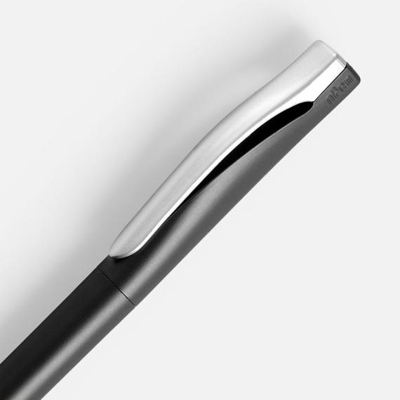 Ручка шариковая Pin Silver, черный металлик