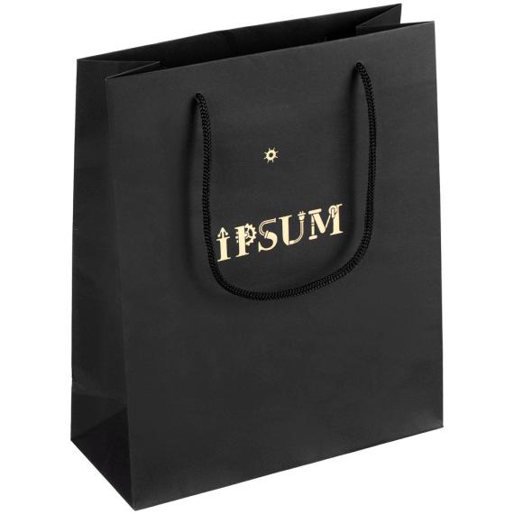 Пакет бумажный Vid M, черный