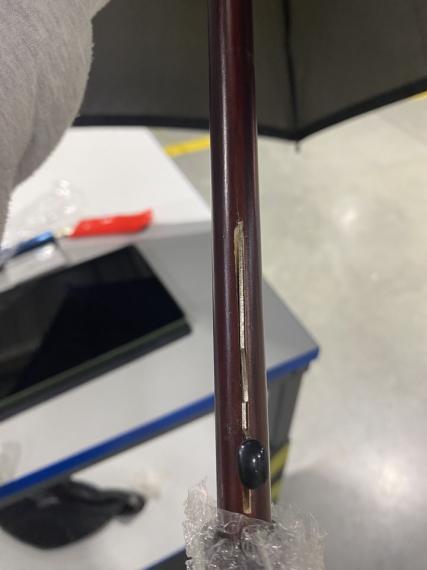 УЦЕНКА! Зонт-трость светоотражающий Reflect, черный