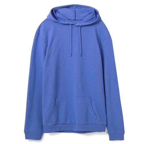 Толстовка с капюшоном унисекс Hoodie, ярко-синий меланж, размер M