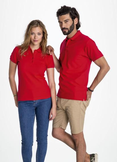 Рубашка поло женская People 210 красная, размер XL